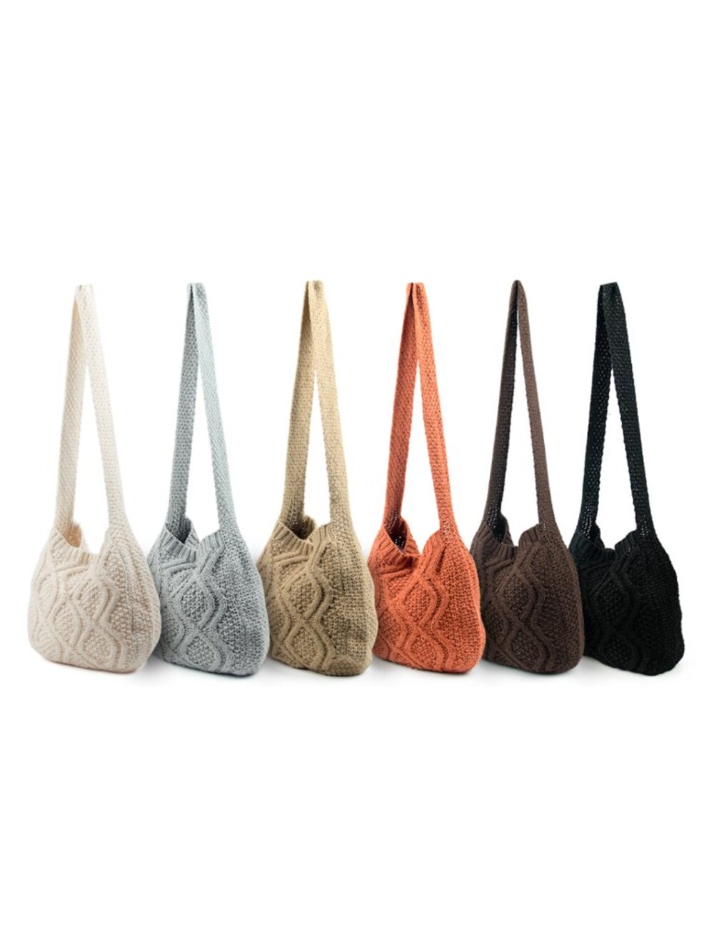 Durable Machine Washable Cotton Yarn Crochet No-Shed Shoulder Tote Eco-Friendly - Picture 6 of 6
